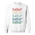 Für Papa Zur Geburt Zweites Kind Papa Hoch 2 Sweatshirt