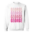 George First Name I Love George Vintage Sweatshirt
