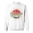 George The Man The Myth The Legend Personalized Name Sweatshirt