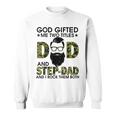Goded Me Two Titles Dad And Papa Fathers Day Sweatshirt
