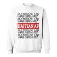 Haitian Af Patriotic Red Blue Haiti Zoe Pride For Flag Day Sweatshirt