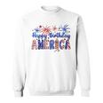 Happy Birthday America Firework Usa Flag 4Th Of July Freedom Sweatshirt