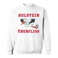 Holstein Fußball Kicken Fan Kiel Stadion Blau Weiss Sweatshirt