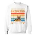 Hunde Papaatertag Geschenk Retro Deutscher Schäferhund Sweatshirt