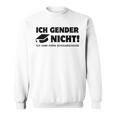 Ich Gender Nicht Ich Habe Einen Schulabschluss Men's White Sweatshirt
