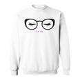 Issa Vibe Lipstick And Eyeglasses Flirty Sweatshirt