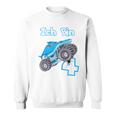 Kinder 4 Jahre Monster Truck Haifisch Geburtstag Junge Sweatshirt