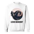 Lecker Bierchen X Pedro Waschbär Meme Cute Racoon Sweatshirt