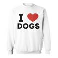 I Love Dogs Amante De Los Perros Retro I Heart Dogs Camisa de entrenamiento