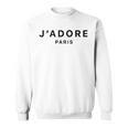 I Love Paris J-Adore Paris White Graphic Sweatshirt