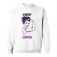 Im Mai Tragen Wir Lila Frauen Lupus Bewusstseinsmonat Sweatshirt