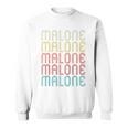Malone Retro Vintage Style Name Sweatshirt
