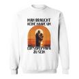 Man Braucht Keine Haare Um Ein Super Papa Zu Sein Sonnenunte Sweatshirt