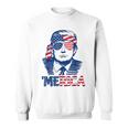 'Merica Trump Happy 4Th Of July Trump American Flag Sweatshirt