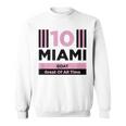 Miami 10 GOAT Herren Sweatshirt - Sportdesign für den Großartigsten