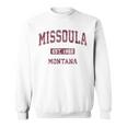 Missoula Montana Mt Vintage Athletic Sports Sweatshirt