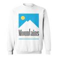 Mountains Get Some Fresh Good Air Cigarette Sweatshirt