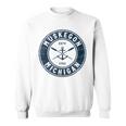 Muskegon Michigan Mi Vintage Boat Anchor & Oars Sweatshirt