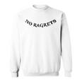 No Ragrets Tattoo Punk White Trash Trailer Park Boy Sweatshirt