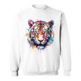 Obra De Arte De Tigre Colorido Animal Arte Tigre Camisa de entrenamiento