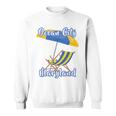 Ocean City Maryland Striped Umbrella Beach Chair Sweatshirt