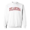 Oklahoma Ok Vintage Athletic Sports Red Style Sweatshirt