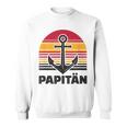 Papitänatertag Bester Papa Anker Norden Kapitän Sweatshirt