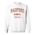 Radford Virginia Va Vintage Athletic Sports Sweatshirt