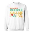 Retro Papa Line Worker Papa Witzigatertag Sweatshirt