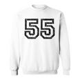 Rückennummer 55Intage SchwarzWeiß Sweatshirt