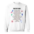 Seamstress Sewist Tailor Quilter's Code Quilting Pattern Sweatshirt