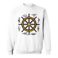 Ships Wheel & Rope Knots Sailors Nautical Yachting Sweatshirt