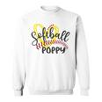 Softball Poppy Heart Ball Poppy Pride Sweatshirt