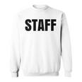 Staff Atrás Negro Texto Uniforme Para Adultos Blanco Camisa de entrenamiento