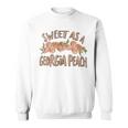 Sweet As A Georgia Peach Cute Southern Georgia Girl Sweatshirt