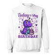 Today Is My Birthday Dinosaurier Party Dekorationen Sweatshirt