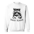 Trash Reader Bookish Raccoon Book Lover Opossum Meme Sweatshirt