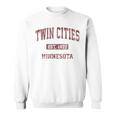 Twin Cities Minnesota Mn Vintage Athletic Sports Sweatshirt