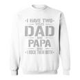 I Have Two Titles Dad And Papa Father's Day Papa Sweatshirt