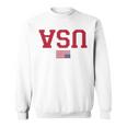 Upside Down Usa Flag In Distress Us Constitution Usa Pride Sweatshirt