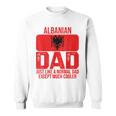 Vintage Albanian Dad Albania Flag Father's Day Sweatshirt