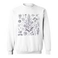 Vintage-Inspirierte Blume Botanischer Naturforscher Sweatshirt