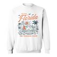 Welcome To Florida Vintage Gator Beach Sunshine State Sweatshirt