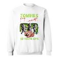 Zombies Eat Brains So You're Safe Zombie Sweatshirt