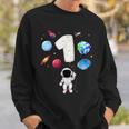 1 Astronaut Geburtstagsfeier 1 Jahr Altes Astronomie-Kostüm Sweatshirt Geschenke für Ihn