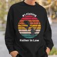 1 Fishing Father In Law Graphic Fisherman Fathers Day Sweatshirt Gifts for Him