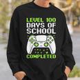 100 Days Of School For Boys Level Completed Gamer Sweatshirt Gifts for Him