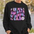In My 100 Days Of School Era Retro Disco 100Th Day Of School Sweatshirt Gifts for Him