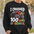 100 Days Of School Monster Truck Boys 100Th Day Of School Sweatshirt Gifts for Him