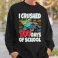 100 Days Of School T-Rex Monster Truck 100Th Day Of School Sweatshirt Gifts for Him